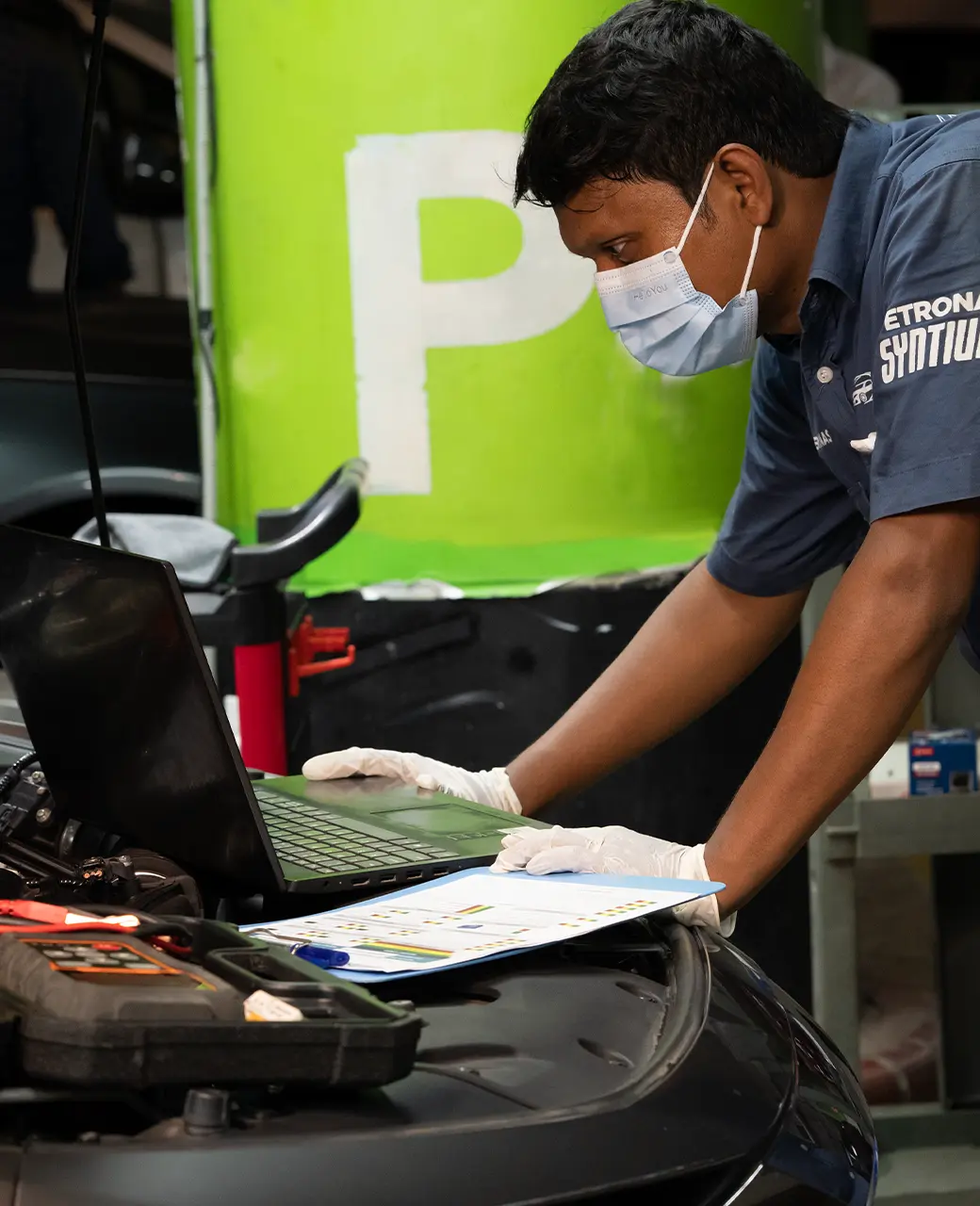Multi-point vehicle inspection at NASPRO Auto Services