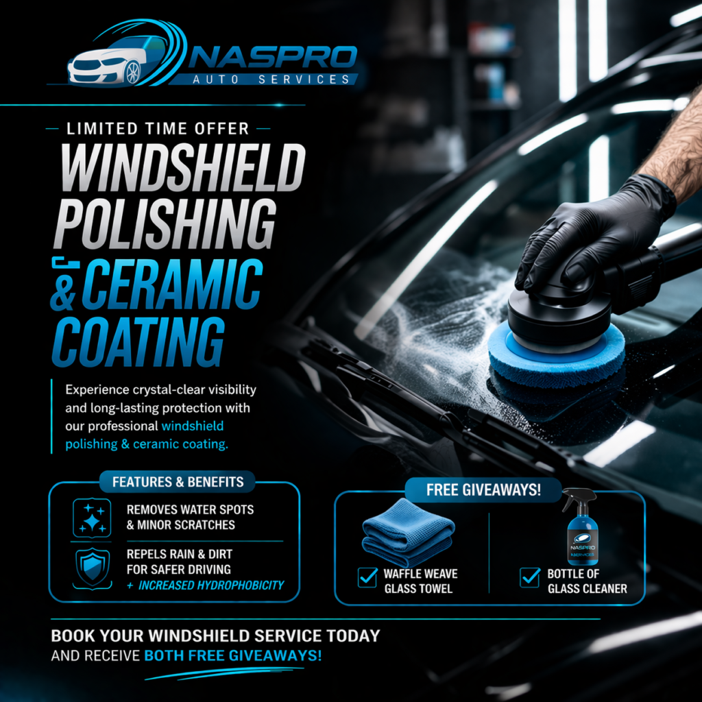 Windshield polishing and ceramic coating gifts
